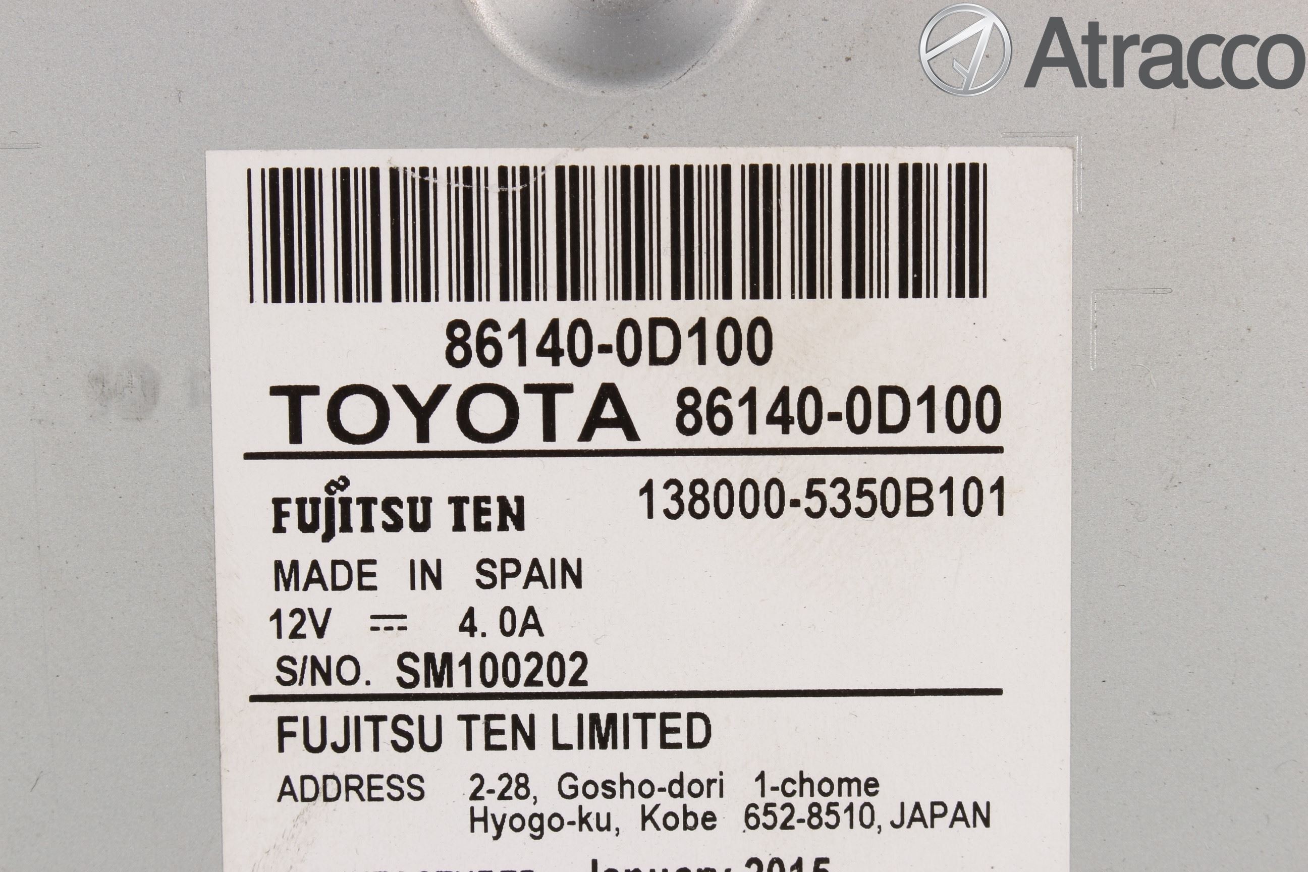 Toyota YARIS XP130 15-20 Cd Radio - Multimediapanel