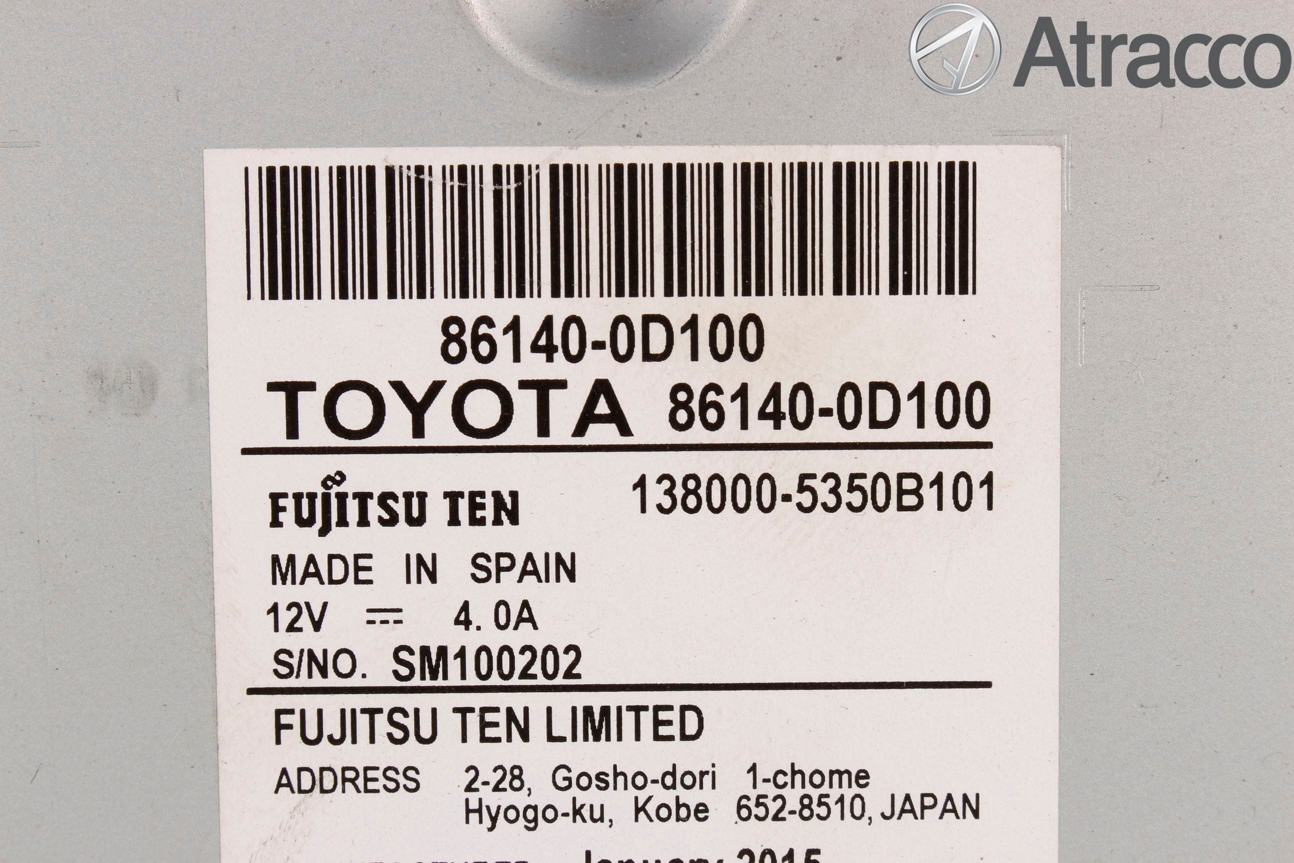 Toyota YARIS XP130 15-20 Cd Radio - Multimediapanel