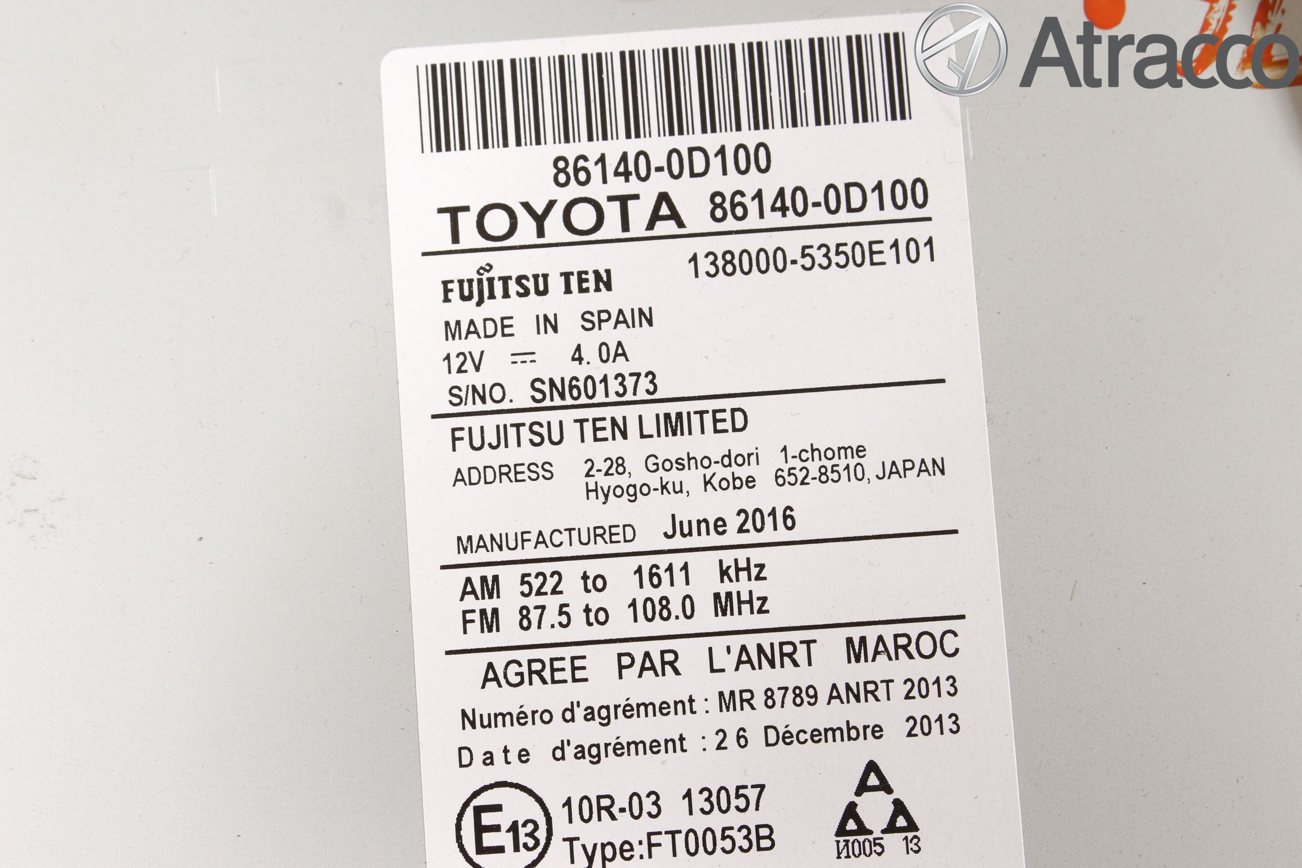 Toyota YARIS XP130 15-20 Cd Radio - Multimediapanel