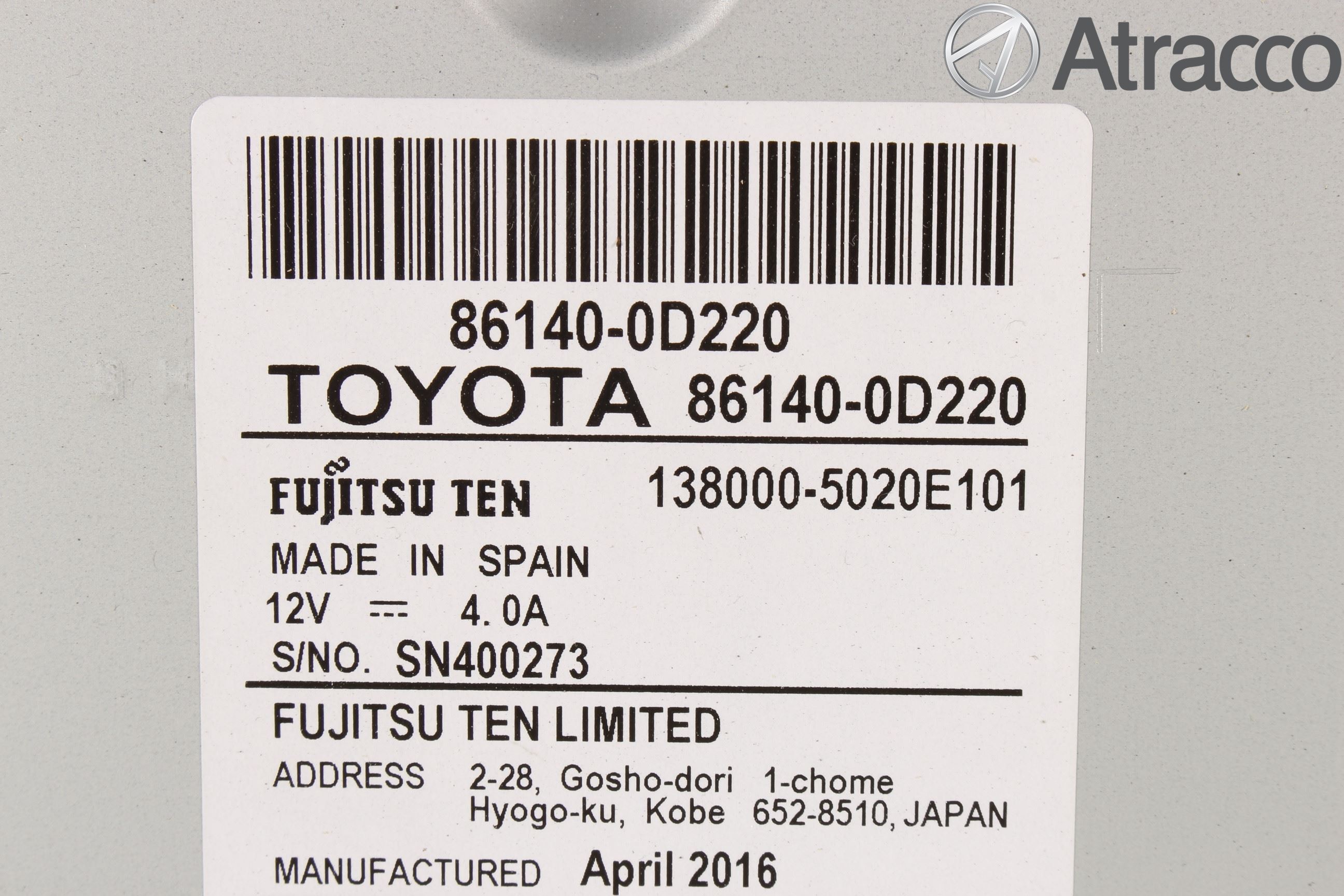 Toyota YARIS XP130 15-20 Cd Radio - Multimediapanel