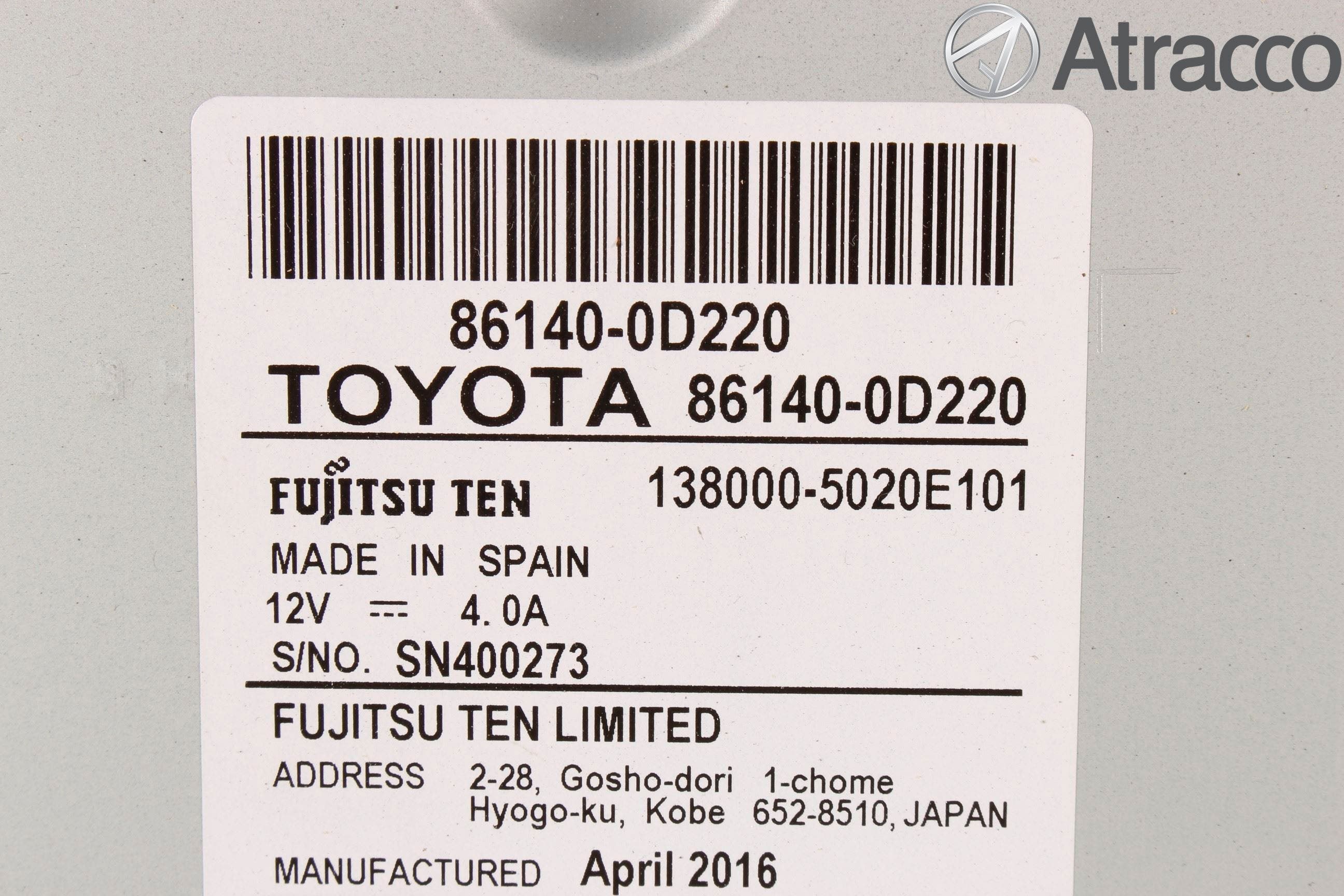 Toyota YARIS XP130 15-20 Cd Radio - Multimediapanel