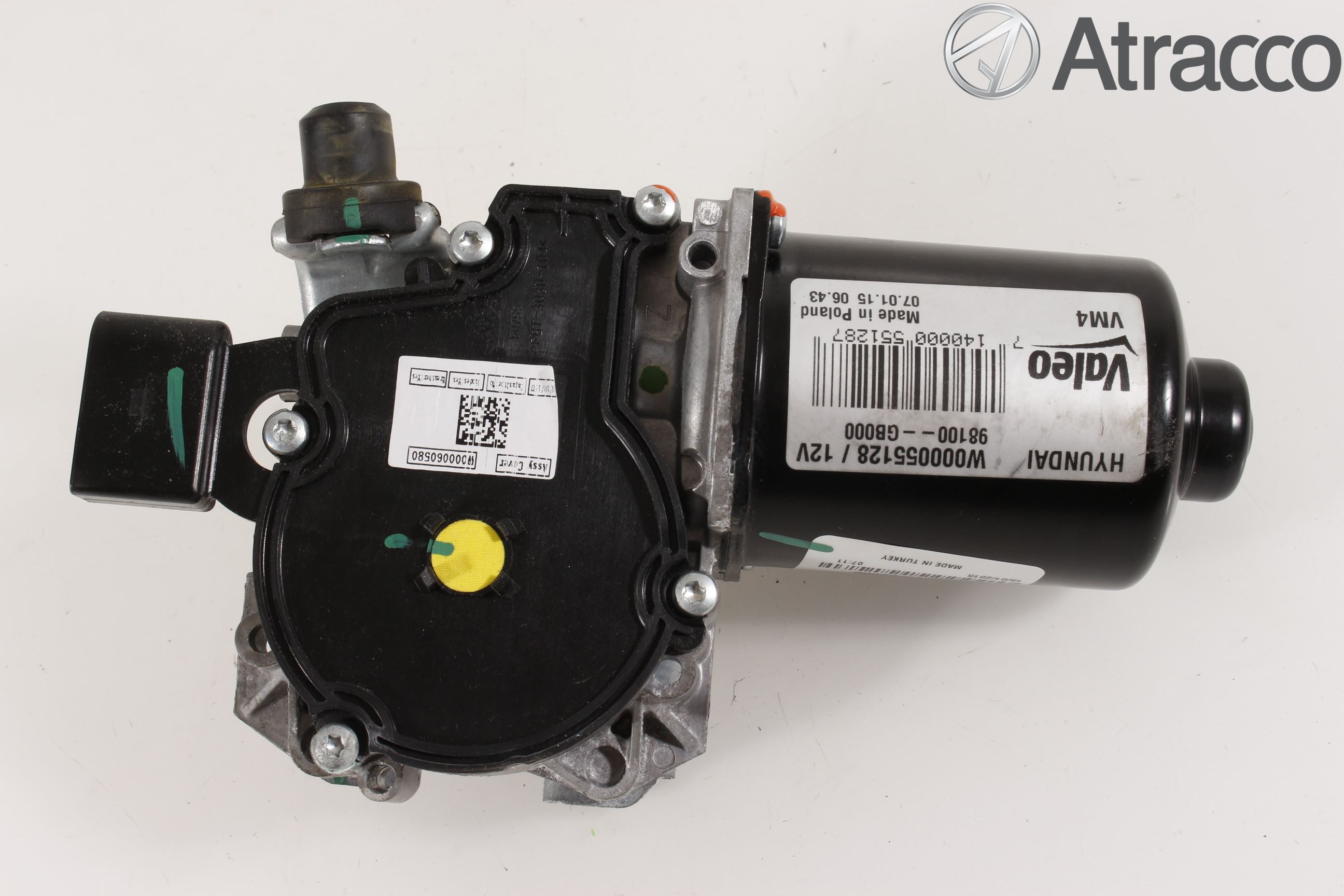 Hyundai i20 GB 15-20 Torkarmotor Vindruta