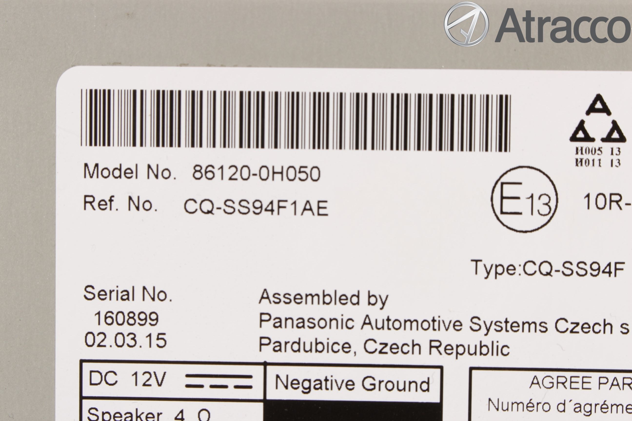 Toyota AYGO 15-21 Cd Radio - Multimediapanel