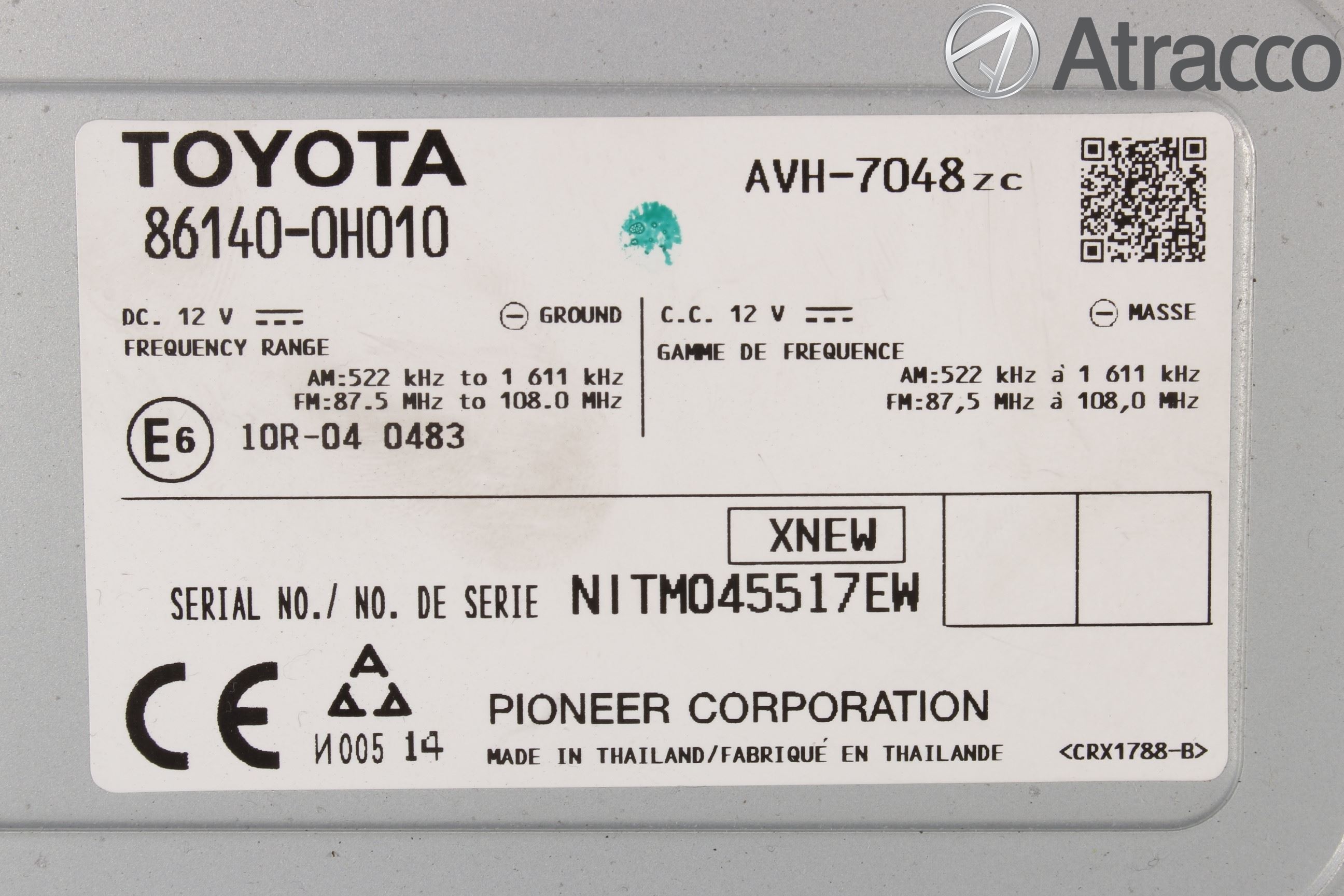 Toyota AYGO 15-21 Cd Radio - Multimediapanel