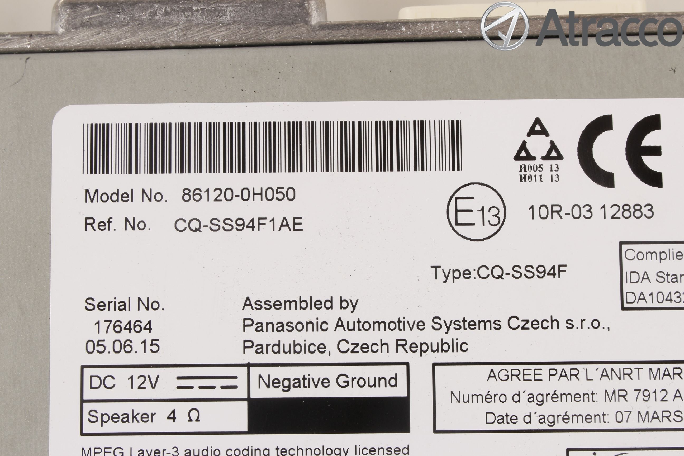 Toyota AYGO 15-21 Cd Radio - Multimediapanel