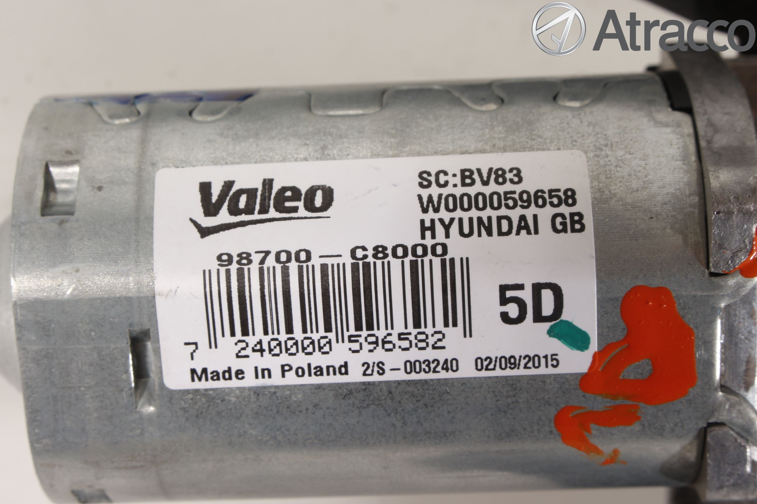 Hyundai i20 GB 15-20 Torkarmotor Baklucka