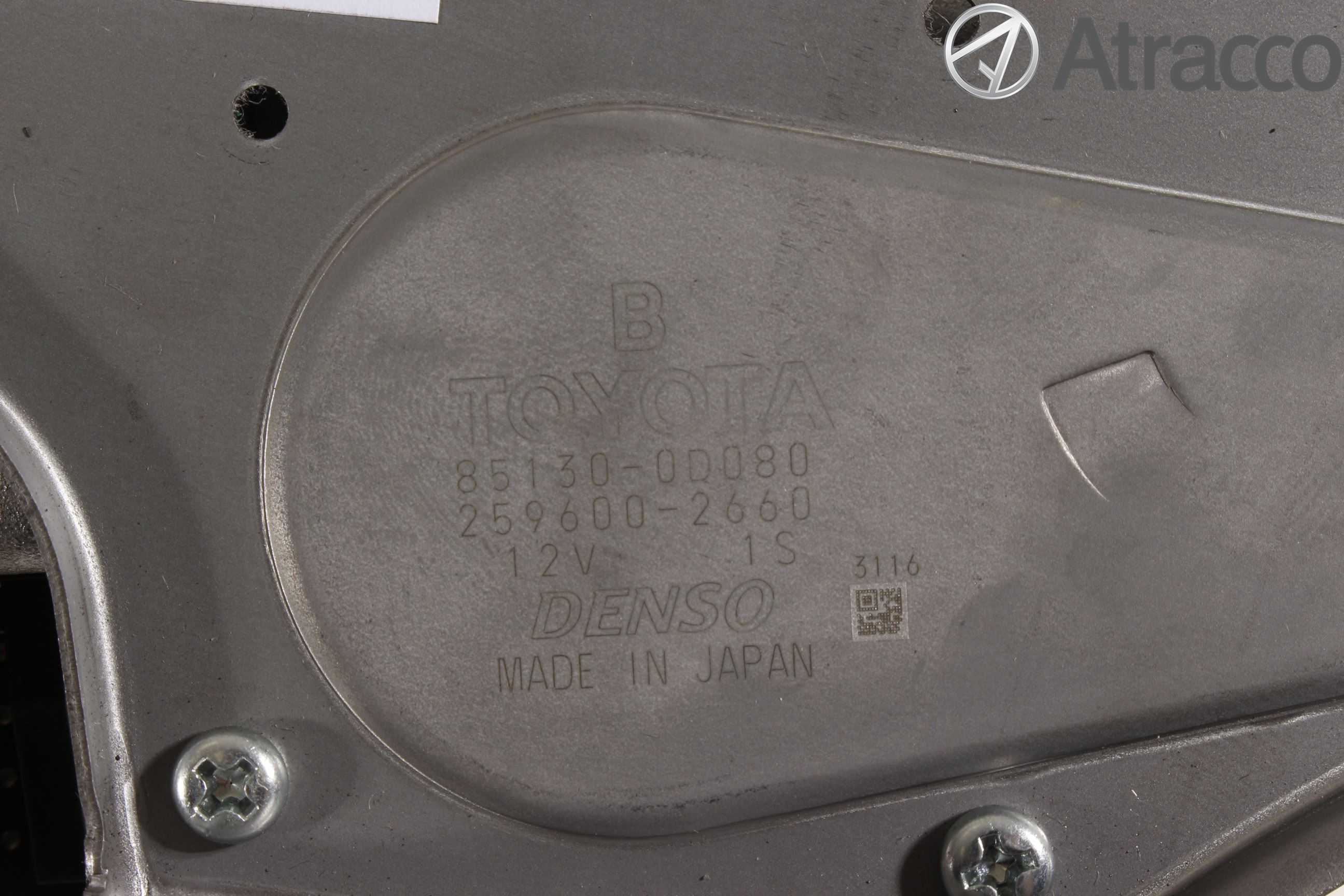 Toyota YARIS XP130 15-20 Torkarmotor Baklucka