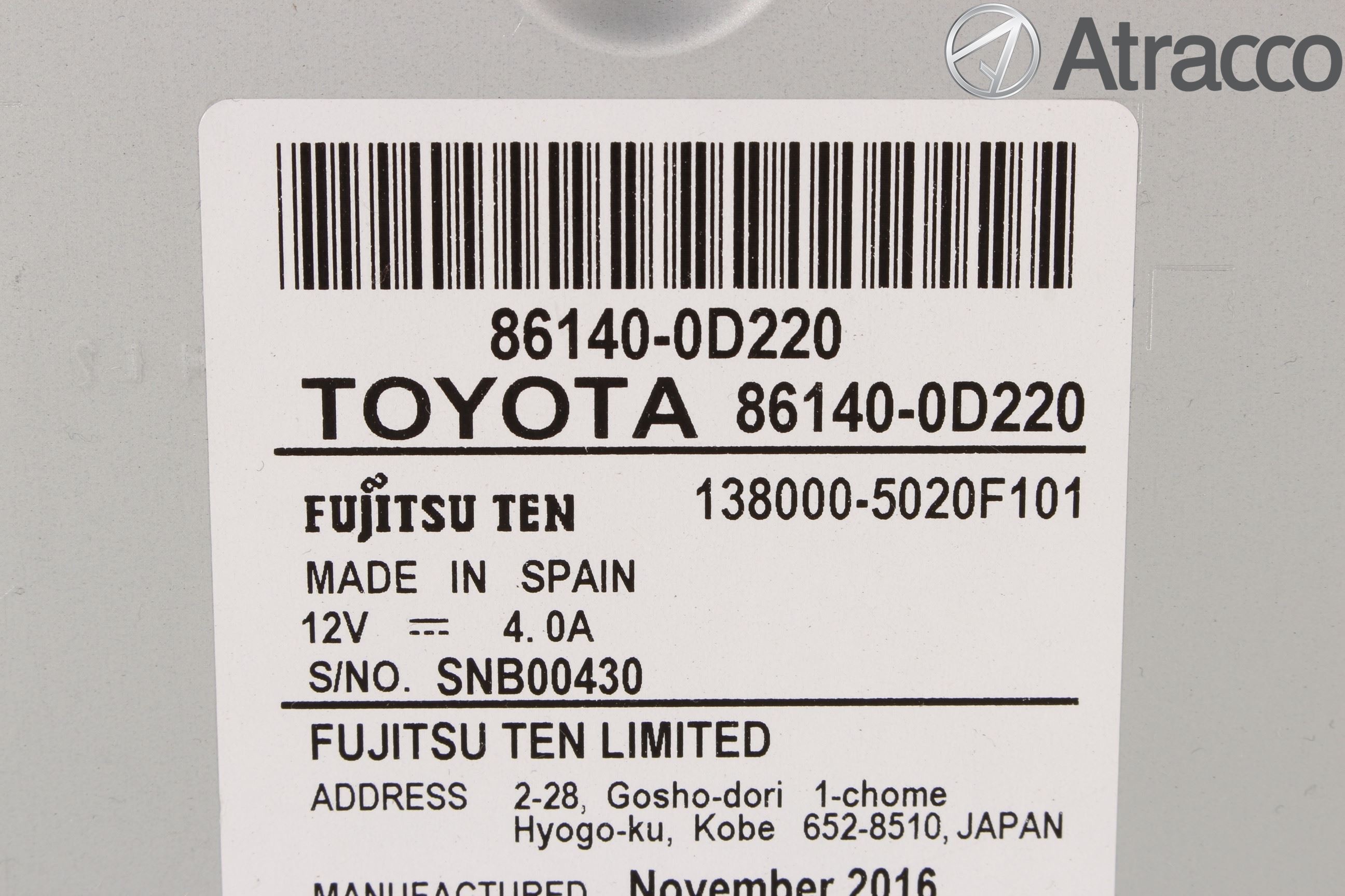 Toyota YARIS XP130 15-20 Cd Radio - Multimediapanel