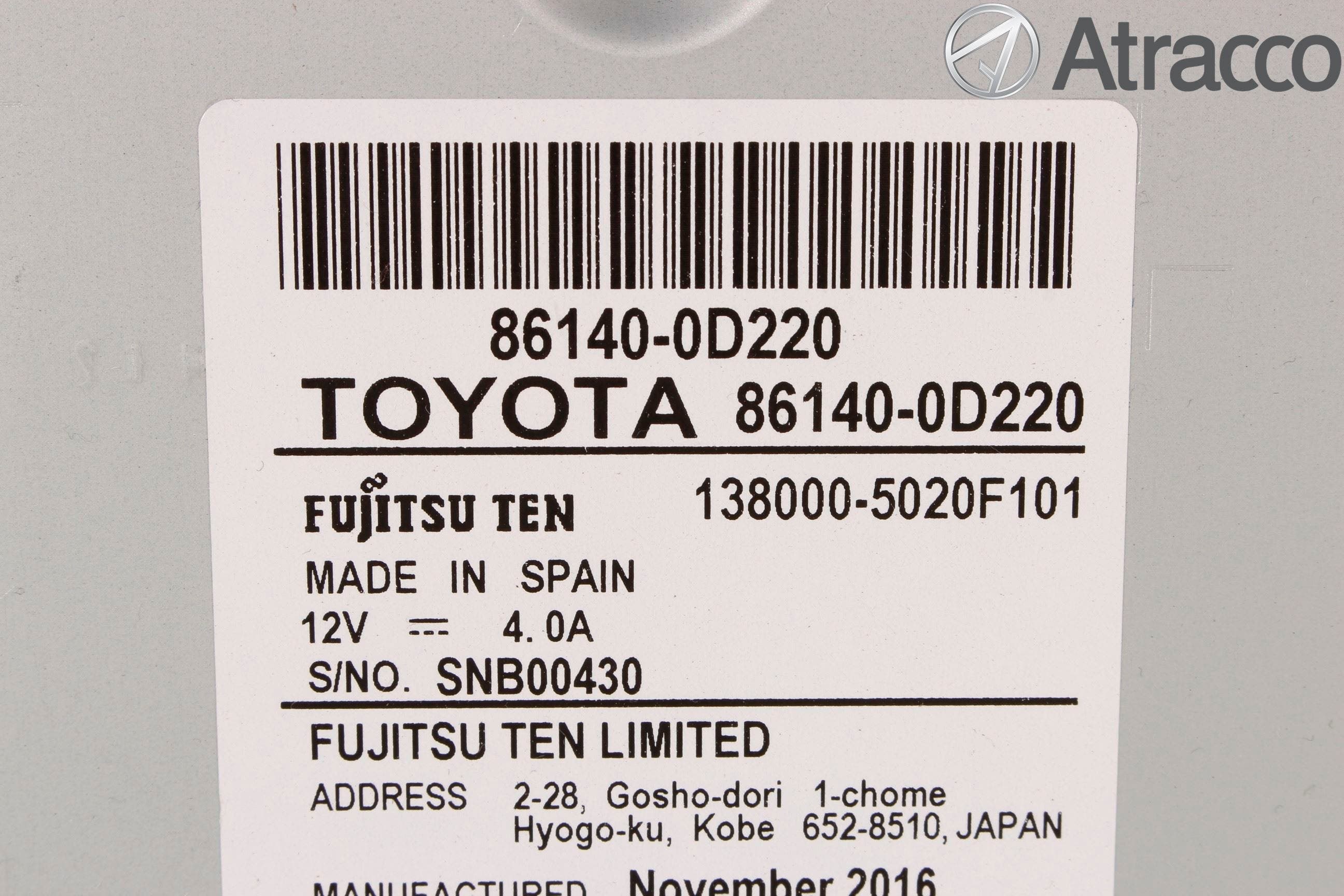 Toyota YARIS XP130 15-20 Cd Radio - Multimediapanel