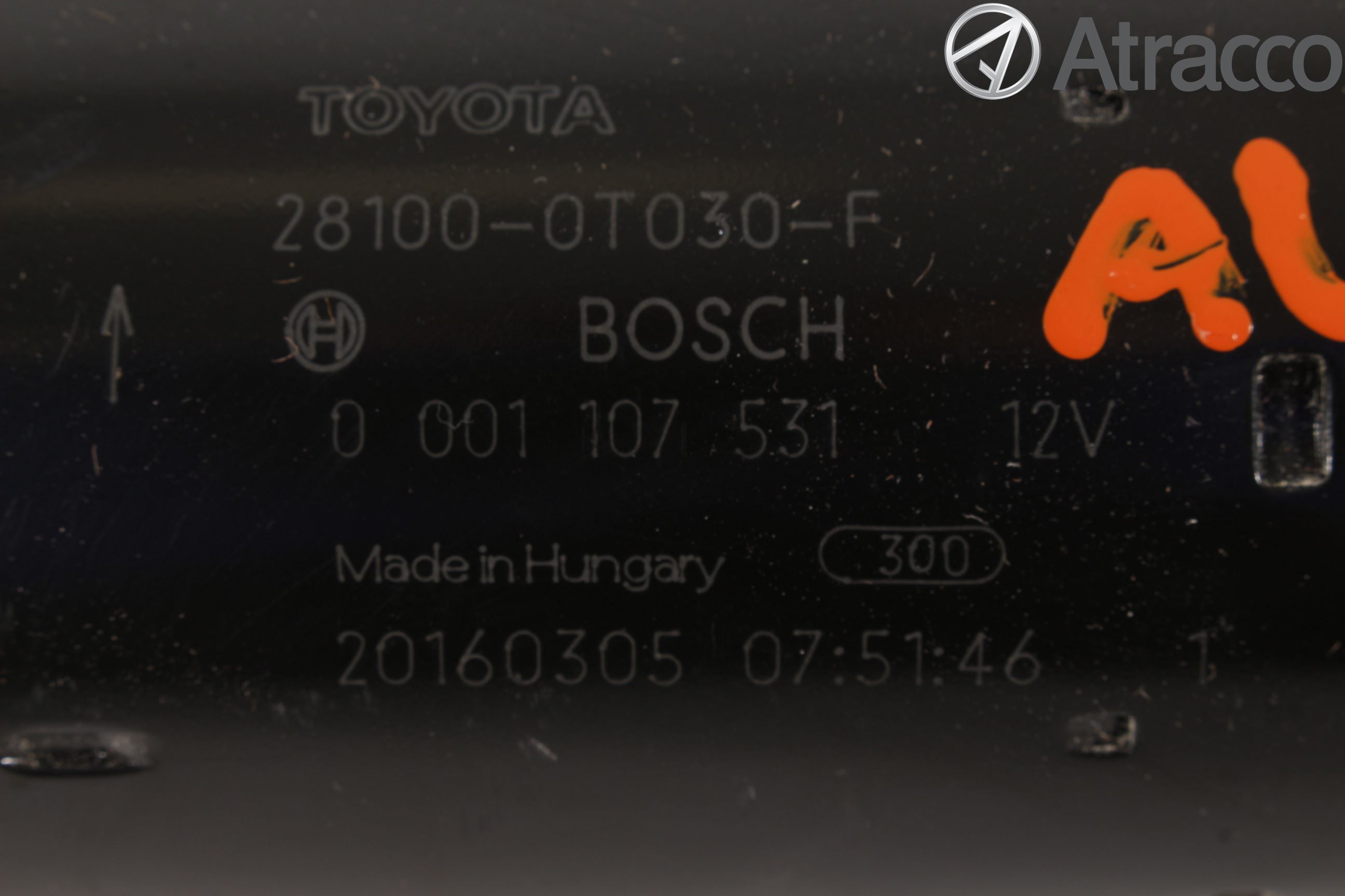 Toyota AURIS 13-19 Startmotor